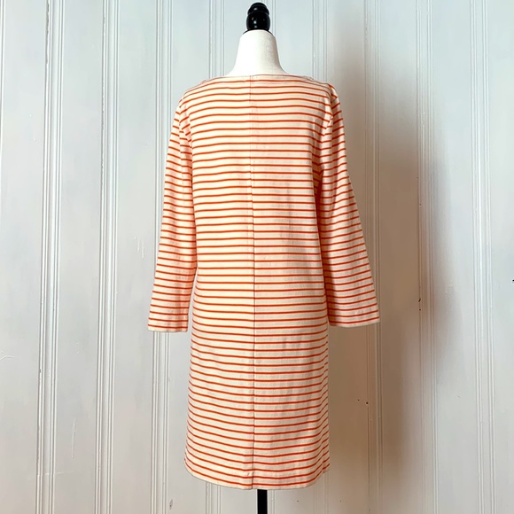 Orange and cream striped J.CREW sailor dress - Picture 3 of 6